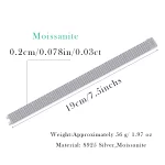 Moissanite 5-Row 2.0mm Tennis Diamond Bracelet