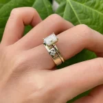 Moissanite Love In Verona 2.0carat Radiant Stacked Diamond Ring