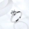 Moissanite 1.0carat 6-Prong Solitaire Round Diamond Ring Moissanite 1.0carat 6-Prong Solitaire Round Diamond Ring