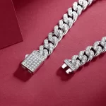 Moissanite Men's Full Round Diamond Bracelet