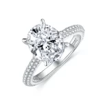 Moissanite Vintage 3.0carat Oval Diamond Ring