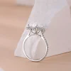 Moissanite Halo 4.0carat Radiant Diamond Ring Moissanite Halo 4.0carat Radiant Diamond Ring