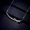 Moissanite Bow Diamond Necklace