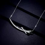 Moissanite Bow Diamond Necklace