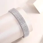 Moissanite 5-Row 2.0mm Tennis Diamond Bracelet