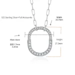 Moissanite Lock Diamond Necklace