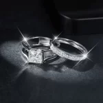 Moissanite 1.5carat Princess Diamond Ring