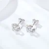 Moissanite Stud 1.0carat Round Diamond Earrings Moissanite Stud 1.0carat Round Diamond Earrings