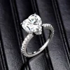 Moissanite 3.5carat Heart Diamond Ring