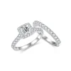 Moissanite Row 0.8carat Princess Diamond Ring Moissanite Row 0.8carat Princess Diamond Ring