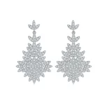 Moissanite Leaf VVS D Diamond Earrings