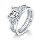 Moissanite 1.5carat Princess Diamond Ring