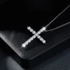 Moissanite Cross Diamond Necklace
