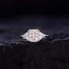 Moissanite Three-Stone 2.0carat Radiant Diamond Ring