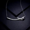 Moissanite Bow Diamond Necklace