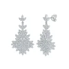 Moissanite Leaf VVS D Diamond Earrings Moissanite Leaf VVS D Diamond Earrings