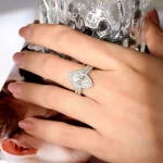 Moissanite Vintage Row 2.0carat Marquise Diamond Ring