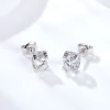 Moissanite Stud 1.0carat Round Diamond Earrings Moissanite Stud 1.0carat Round Diamond Earrings