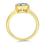 Moissanite 2.0carat Asscher Diamond Ring