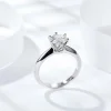 Moissanite 1.0carat 6-Prong Solitaire Round Diamond Ring Moissanite 1.0carat 6-Prong Solitaire Round Diamond Ring