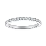 Moissanite 1.3mm Stacked Diamond Ring