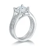 Moissanite 1.5carat Princess Diamond Ring