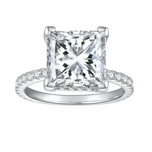 Moissanite 5.0carat Princess Diamond Ring Moissanite 5.0carat Princess Diamond Ring