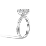 Moissanite 2.0carat Princess Diamond Ring