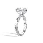 Moissanite Switch 2.0carat Pear Diamond Ring