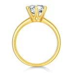 Moissanite 1.0 Carat 6-Prong Solitaire Round Engagement Diamond Ring