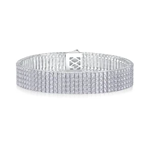 Moissanite 5-Row 2.0mm Tennis Diamond Bracelet
