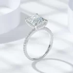 Moissanite Vintage 4.0carat Radiant Diamond Ring