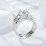 Moissanite Men's 2.0carat Round Diamond Ring