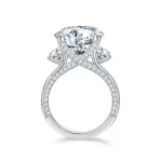 Moissanite 8.0carat Round Diamond Ring