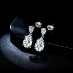 Moissanite Two Stone 7*11mm Pear Diamond Earrings