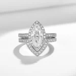 Moissanite Vintage Row 2.0carat Marquise Diamond Ring