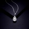 Moissanite 1.5carat Pear Pendant Diamond Necklace