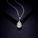 Moissanite 1.5carat Pear Pendant Diamond Necklace