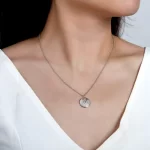 Moissanite Amulette Pendant Diamond Necklace