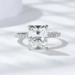 Moissanite Vintage 4.0carat Radiant Diamond Ring