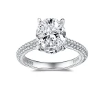 Moissanite Vintage 3.0carat Oval Diamond Ring