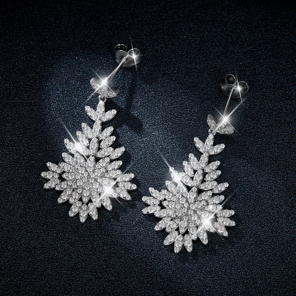 Moissanite Leaf VVS D Diamond Earrings!!3896764084-0-cib 拷贝. Moissanite Leaf VVS D Diamond Earrings