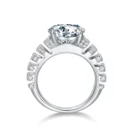 Moissanite Luxurious 5.0Carat Round Diamond Ring