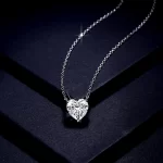 Moissanite 2.0carat Heart Diamond Necklace