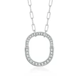 Moissanite Lock Diamond Necklace