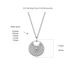 Moissanite Amulette Pendant Diamond Necklace