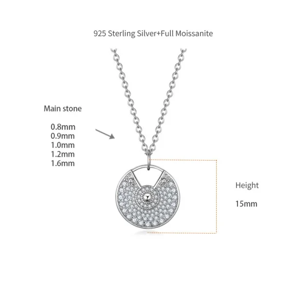 Moissanite Amulette Pendant Diamond Necklace