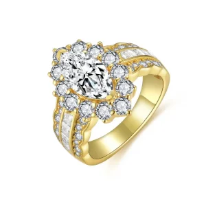 Moissanite Row 2.0carat Marquise Diamond Ring