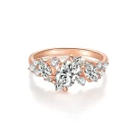 Moissanite Eleven-Stone 1.0carat Marquise Diamond Ring