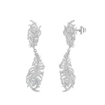 Moissanite Feather Diamond Earrings